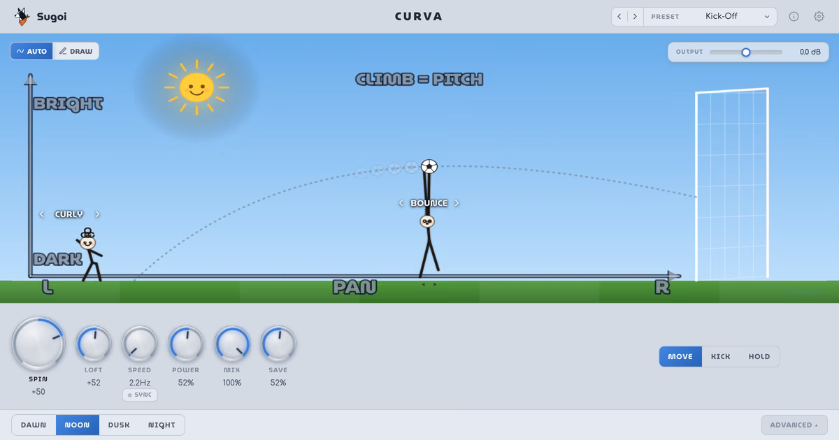 CURVA by Sugoi Audio: Free Football-Inspired Modulation Plugin