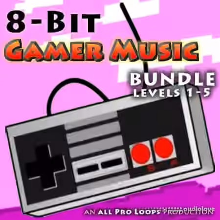 All Pro Loops - 8-Bit Gamer Music Bundle Levels 1-5 [WAV, MiDi]