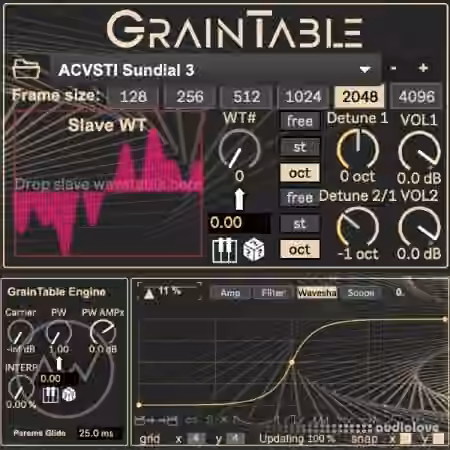 Altar of Wisdom GrainTable [M4L] Virus Grain Mode Recreation [Synth Presets]