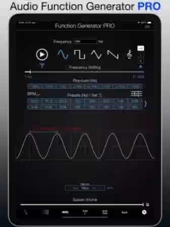 Audio Function Generator PRO for iPhone iPad and iPod Touch v7.5.0 [iOS]