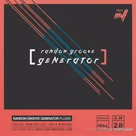 Audiomodern Random Groove Generator Pro v1.1 [Max for Live]