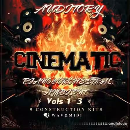 Auditory Cinematic Piano and Orchestral Ambient Vol.1-3 [WAV, MiDi]