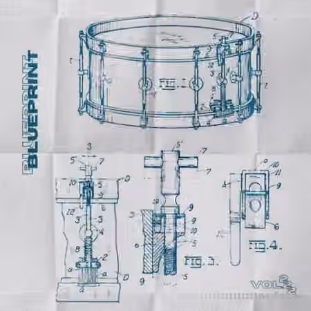 Cashmere Brown Blueprint Drum Kit Vol.2 [WAV]