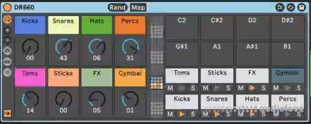 Ned Rush Boss DR660 Drum Rack [Synth Presets, DAW Templates]
