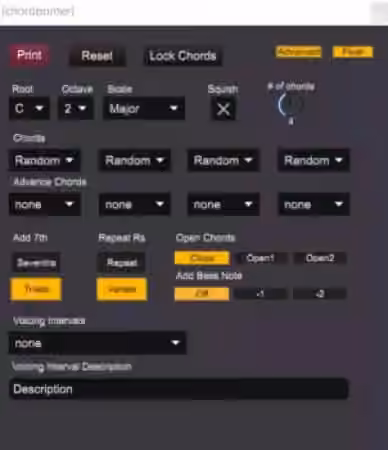 No Hassle Beats Chordprinter [AMXD]