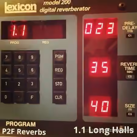 PastToFutureReverbs Lexicon Model 200 1.1 Long Halls!