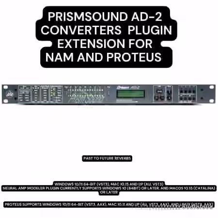 PastToFutureReverbs Prismsound Dream AD-2 Converters Plugin Extension [Synth Presets]