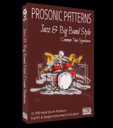 Prosonic Studios Midi Grooves Jazz and Big Band Drum Library [MiDi]