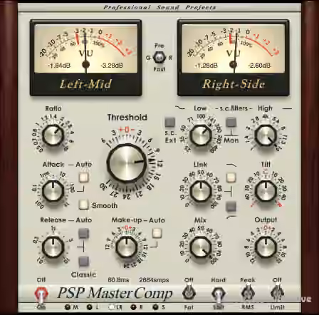 PSPaudioware MasterComp v1.9.0 / v1.8.0 [WiN, MacOSX]
