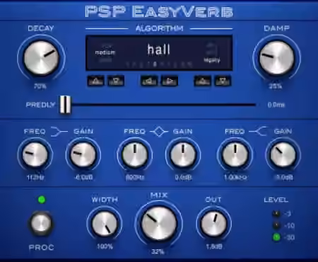 PSPaudioware PSP EasyVerb v2.0.1 [WiN]