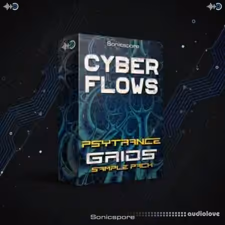 Sonicspore CYBER FLOWS Psytrance Grids [WAV, MiDi]
