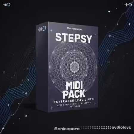 Sonicspore STEPSY Psytrance Lead Lines [WAV, MiDi, Synth Presets]