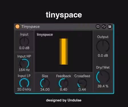 Undulae Music Tinyspace v1.1 [Max for Live]