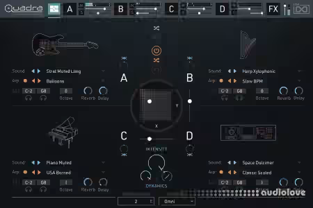 UVI Quadra Muted and Harmonics [Falcon]